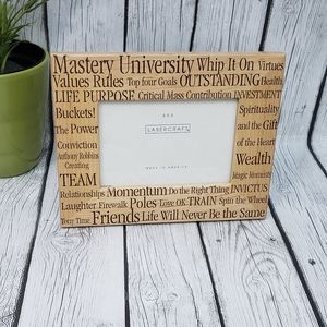 Wooden Mastery University LaserCraft Amerigo 4 x 6 Carved Picture Frame